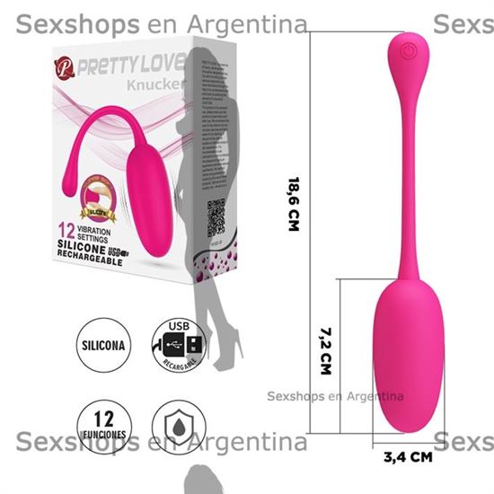 Bala vibradora con textura de silicona y carga USB